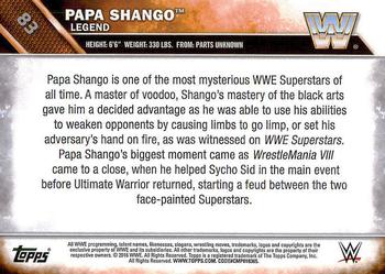 2016 Topps WWE #83 Papa Shango Back