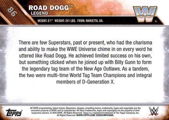 2016 Topps WWE #86 Road Dogg Back