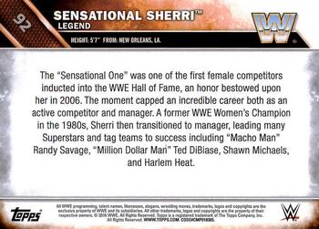 2016 Topps WWE #92 Sensational Sherri Back