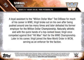 2016 Topps WWE #99 Virgil Back