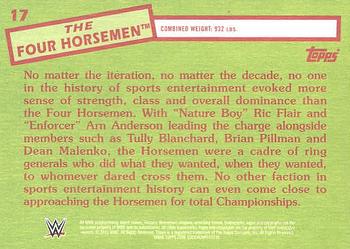 2015 Topps WWE Heritage - Silver #17 The Four Horsemen Back