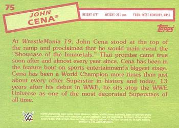 2015 Topps WWE Heritage - Silver #75 John Cena Back