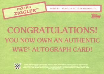 2015 Topps WWE Heritage - Autographs #NNO Dolph Ziggler Back