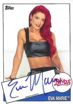 2015 Topps WWE Heritage - Autographs #NNO Eva Marie Front