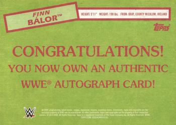 2015 Topps WWE Heritage - Autographs #NNO Finn Balor Back