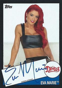 2015 Topps WWE Heritage - Autographs Black #NNO Eva Marie Front