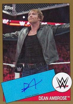 2015 Topps WWE Heritage - Autographs Gold #NNO Dean Ambrose Front