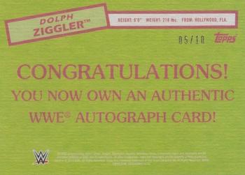 2015 Topps WWE Heritage - Autographs Gold #NNO Dolph Ziggler Back