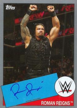 2015 Topps WWE Heritage - Autographs Silver #NNO Roman Reigns Front