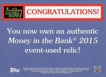 2015 Topps WWE Heritage - Money in the Bank Mat Relics #NNO Big E Back