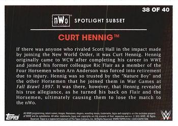 2015 Topps WWE Heritage - nWo Tribute #38 Curt Hennig Back