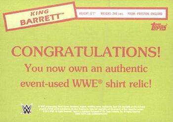 2015 Topps WWE Heritage - Swatch Relics #NNO King Barrett Back