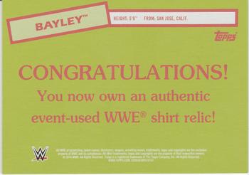 2015 Topps WWE Heritage - Swatch Relics #NNO Bayley Back