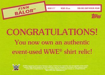 2015 Topps WWE Heritage - Swatch Relics #NNO Finn Bálor Back