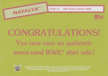2015 Topps WWE Heritage - Swatch Relics #NNO Natalya Back