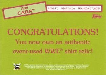 2015 Topps WWE Heritage - Swatch Relics #NNO Sin Cara Back