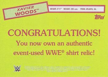 2015 Topps WWE Heritage - Swatch Relics #NNO Xavier Woods Back