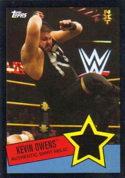 2015 Topps WWE Heritage - Swatch Relics Black #NNO Kevin Owens Front