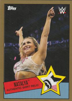 2015 Topps WWE Heritage - Swatch Relics Gold #NNO Natalya Front