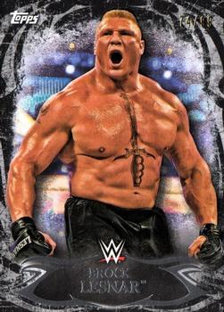 2015 Topps WWE Undisputed - Black #10 Brock Lesnar Front
