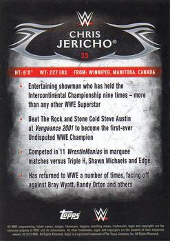2015 Topps WWE Undisputed - Black #35 Chris Jericho Back