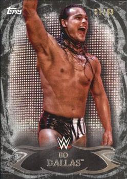 2015 Topps WWE Undisputed - Black #38 Bo Dallas Front