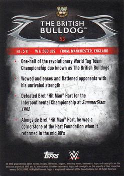 2015 Topps WWE Undisputed - Black #53 The British Bulldog Back