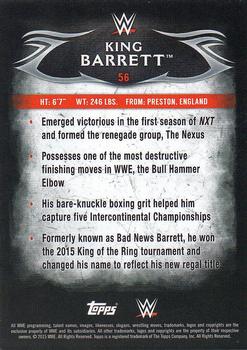 2015 Topps WWE Undisputed - Black #56 King Barrett Back