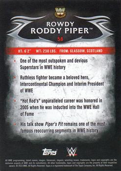 2015 Topps WWE Undisputed - Black #58 Rowdy Roddy Piper Back