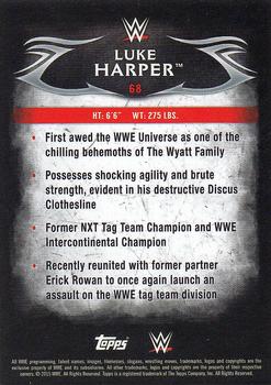 2015 Topps WWE Undisputed - Black #68 Luke Harper Back