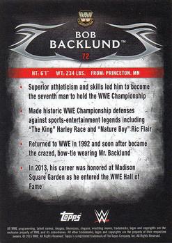2015 Topps WWE Undisputed - Black #72 Bob Backlund Back