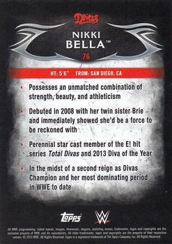 2015 Topps WWE Undisputed - Black #76 Nikki Bella Back