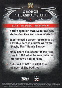 2015 Topps WWE Undisputed - Red #5 George The Animal Steele Back
