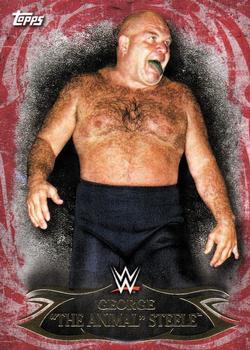 2015 Topps WWE Undisputed - Red #5 George The Animal Steele Front