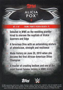 2015 Topps WWE Undisputed - Red #9 Alicia Fox Back