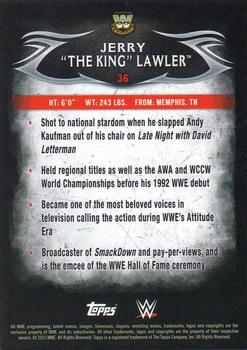 2015 Topps WWE Undisputed - Red #36 Jerry Lawler Back