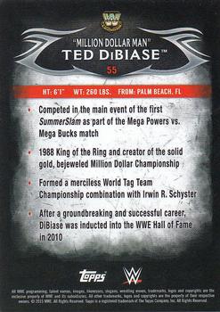 2015 Topps WWE Undisputed - Red #55 Million Dollar Man Ted DiBiase Back