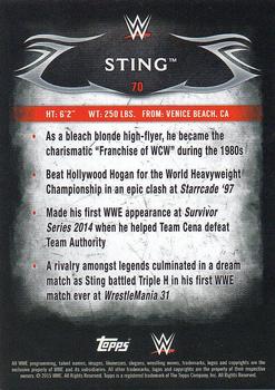 2015 Topps WWE Undisputed - Red #70 Sting Back