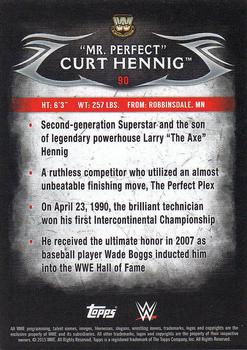 2015 Topps WWE Undisputed - Purple #90 Mr. Perfect Curt Hennig Back