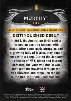 2015 Topps WWE Undisputed - NXT Prospects #NXT-7 Murphy Back