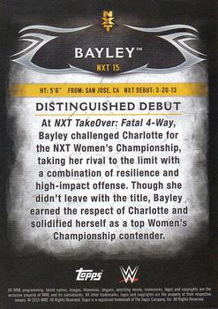 2015 Topps WWE Undisputed - NXT Prospects #NXT-15 Bayley Back