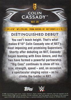 2015 Topps WWE Undisputed - NXT Prospects #NXT-20 Colin Cassady Back