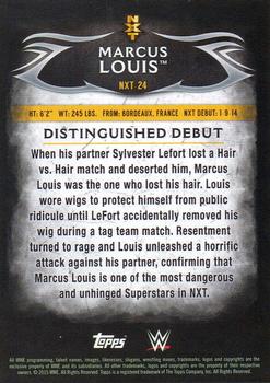2015 Topps WWE Undisputed - NXT Prospects #NXT-24 Marcus Louis Back