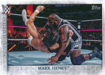 2015 Topps WWE Undisputed - Famous Finishers #FF-20 Mark Henry Front