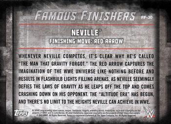 2015 Topps WWE Undisputed - Famous Finishers #FF-30 Neville Back