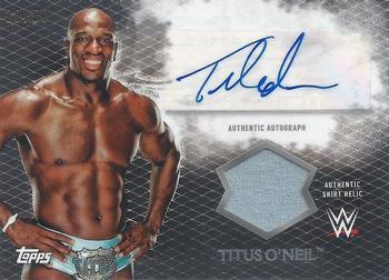 2015 Topps WWE Undisputed - Autographs Relics Black #UAR-TO Titus O'Neil Front