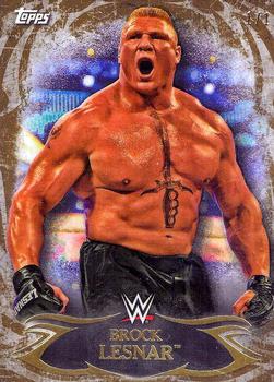 2015 Topps WWE Undisputed - Gold #10 Brock Lesnar Front
