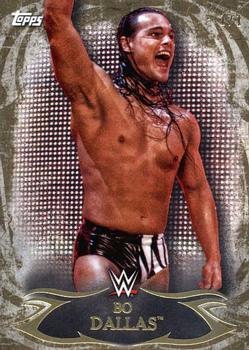 2015 Topps WWE Undisputed - Gold #38 Bo Dallas Front