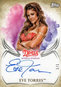 2015 Topps WWE Undisputed - Autographs Gold #UA-EV Eve Torres Front