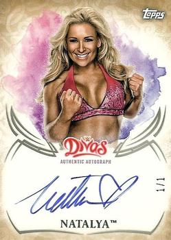 2015 Topps WWE Undisputed - Autographs Gold #UA-NA Natalya Front